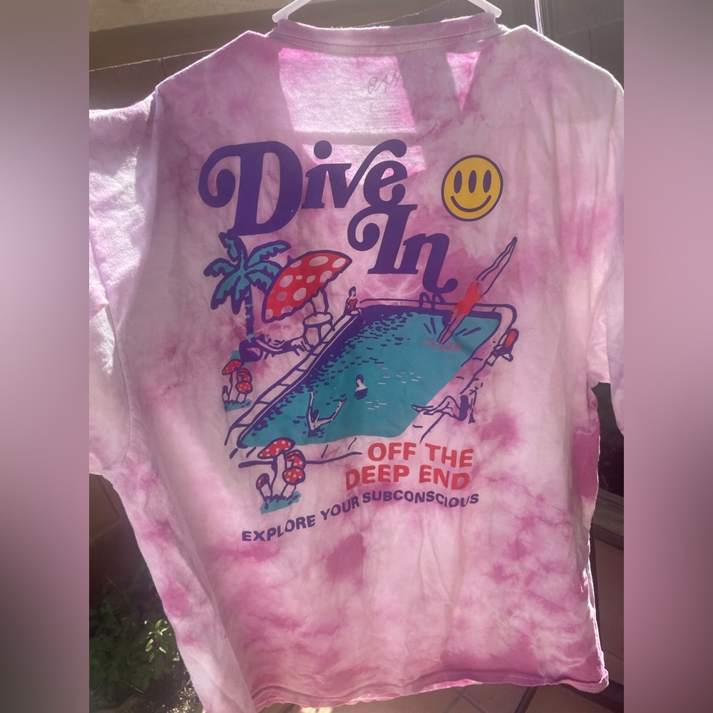 A Lab Pink TieDye T shirt